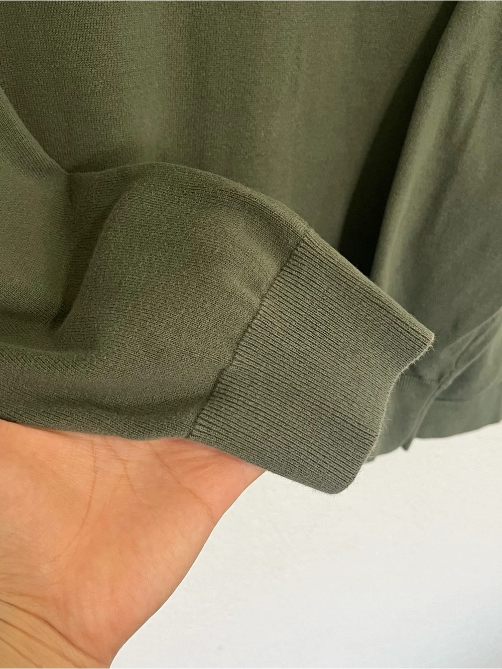 J. Crew Men's Crewneck Sweater in Olive